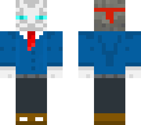 white enderman mask suit
