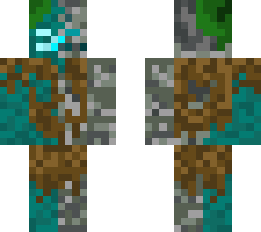 half drowned skeleton