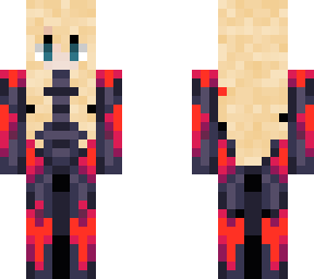 black and red mecha suit