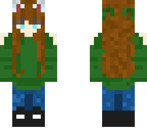 green jumper teen girll
