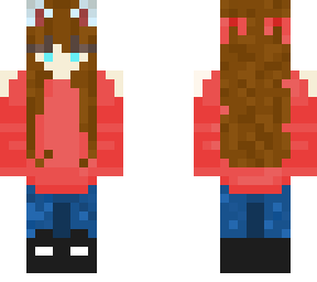 red jumper teen girl