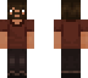 red shirt man