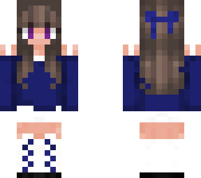 cute blue bow