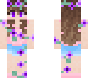 purple flower girl