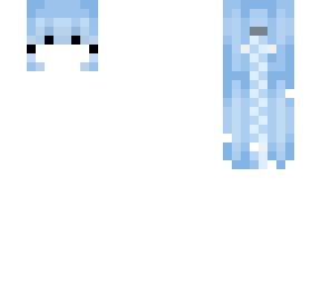 blue braided hair