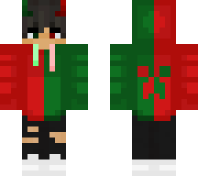 christmas themed creeper hoodie w/effect (look closely)