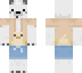 polar bear in summer