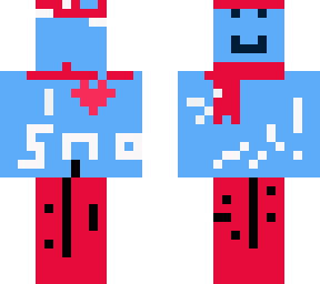 snow lover with a scarf