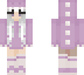 white and purple dino girl