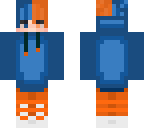 blue and orange cool guy