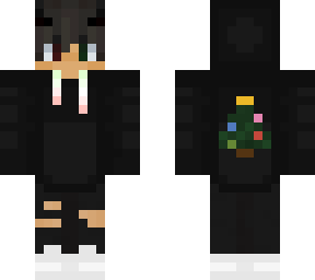 christmas tree themed hoodie w/effect (look closely)
