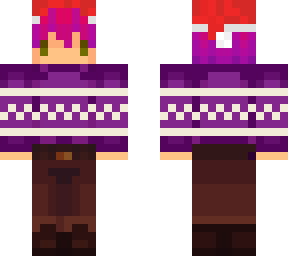 commission, purple christmas jumper
