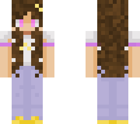 cutesy girl with brown hair