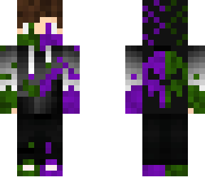 green/purple skull hoodie
