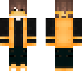hunter blindfold boy orange