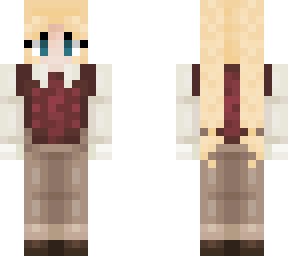 knit sweater vest - braids