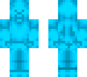 neon blue steve