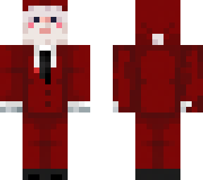 santa with red suit