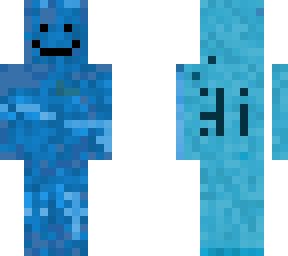 wierd unfisnished blue guy