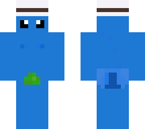 blue man butt