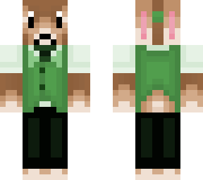 bunny skin.... greeen bowww suit