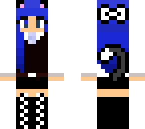 cat girl in a vest and button up