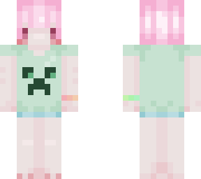 cute chibi creeper boy