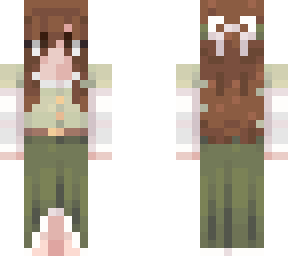 girl with long skirt
