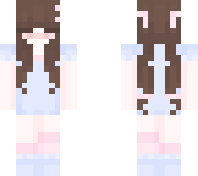 light blue cute skin