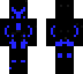 blue neon suit