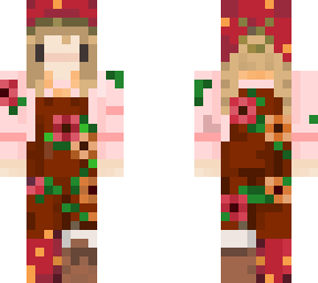 floral overalls skin!