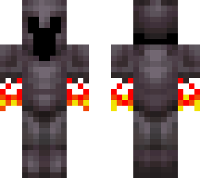 netherite armor with fire fists