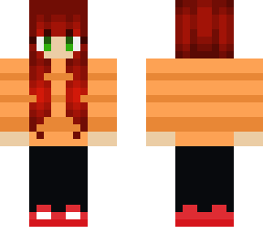 orange shirt girl