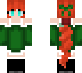 red head in winterstyle
