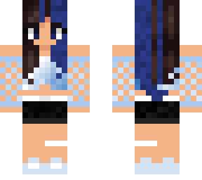 chica azul celeste