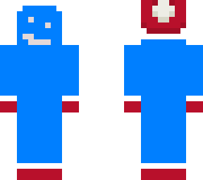 festive blue man