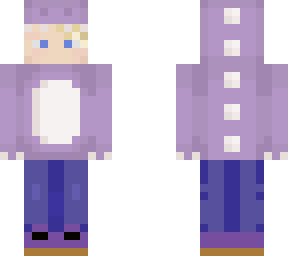 purple dino man