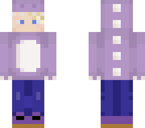 purple dino man