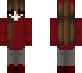 (v2) girl with red sweater