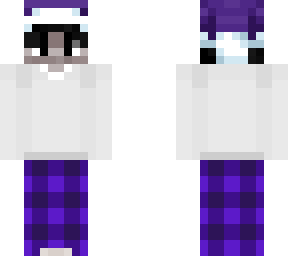 black-haired boy purple christmas fit