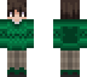 cozy green sweater