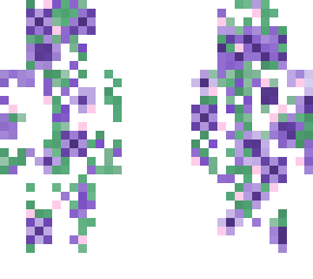 purple floral skin