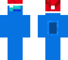 santa hat among us (blue)