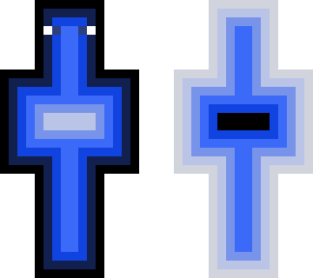 the blue one