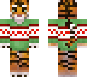 tigor in a sweater