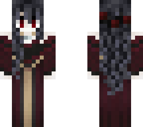 vampire queen - medieval red dress (hair recolor)