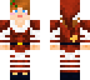 clash of clans villager girl santa/christmas edition