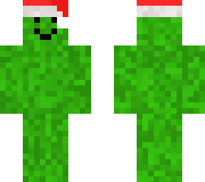 creeper with santas hat