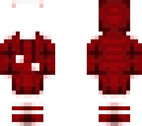 ob - red christmas sweater w/ hood cover