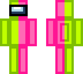 lime and pink among us